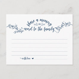 Funeral Service, Navy Blue, Comparte una tarjeta d