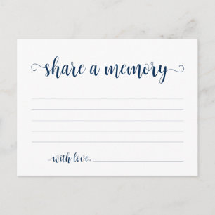 Funeral Service, Navy Blue, Compartir una tarjeta 