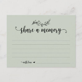 Funeral Service, tema Sage, Compartir una tarjeta