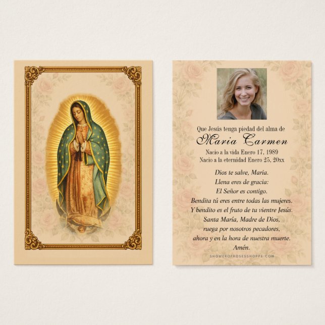 Funeral tradicional español de Nuestra Señora de G (Anverso y reverso)