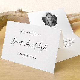 Funeral y simpatía Gracias Tarjeta plegada