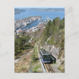 Funicular en la postal de Bergen