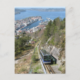 Funicular en la postal de Bergen