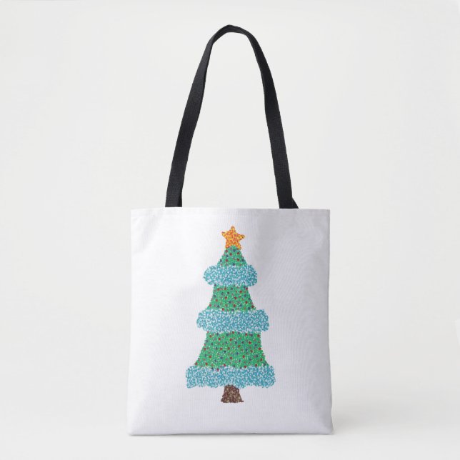 Funky Árbol de Navidad en bolsas de tela de Pointi (Anverso)