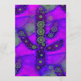 Funky Blue Purple Saguaro Cactus Mosaic