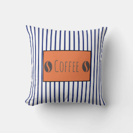 Funky Café Beans Stripes Cushion Cojín decorativo