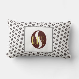 Funky Coffee Beans Pattern Cushion Cojín decorativ