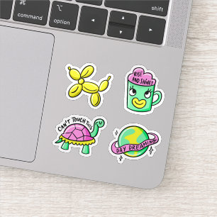 Funky cool pegatina set