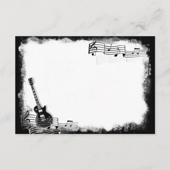 Funky Electric Guitar Flat Gracias Nota (Anverso)