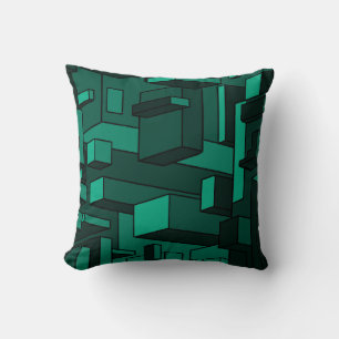 Funky Emerald Green Cojín decorativo