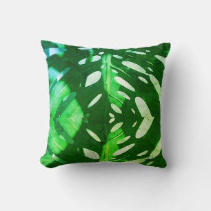 Funky Green Leaf Cojín decorativo Cushion