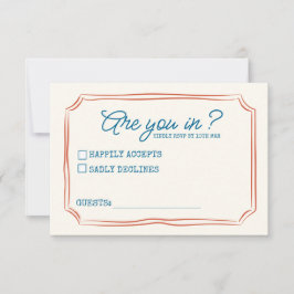 Funky Green Pink Red Funky RSVP