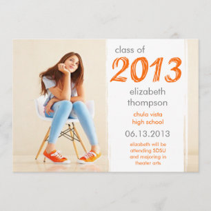 Funky Guay Class Of 2013 Graduation Invitación