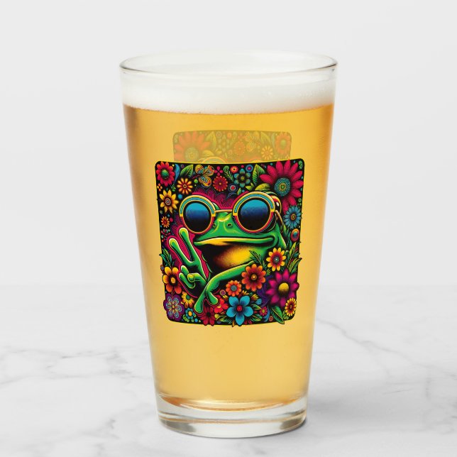 Funky Guay Frog Peace Sign (Anverso (lleno))