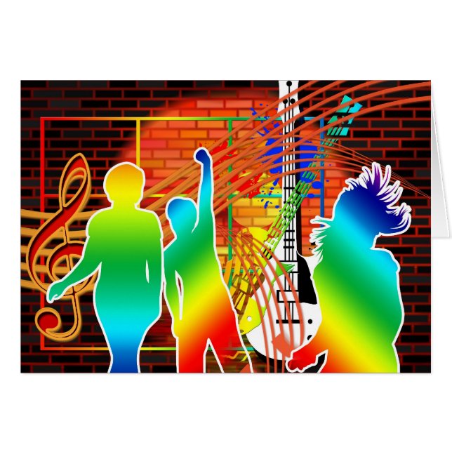 Funky Guay Music Dance Pop Art Design (Anverso (Horizontal))