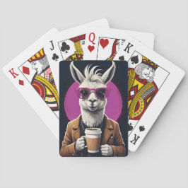 Funky Llama Jugando Cartas