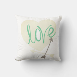 Funky Love Heart Arrows Cojín decorativo Cushion