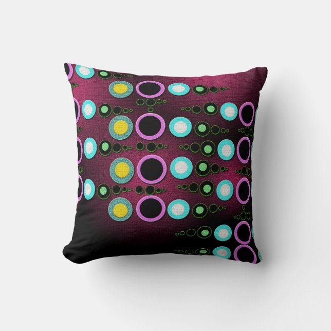 Funky Modern Dots Pattern Jumbo Cushion / almohada (Anverso)