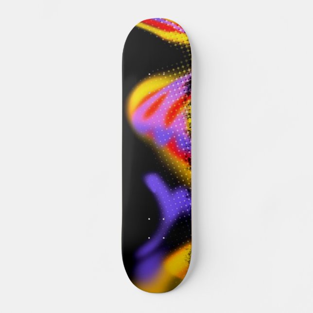 Funky Multicololololed Pattern Skateboard (Anverso)