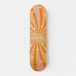 Funky Naranja Psichedelic Good Vibes Skateboard