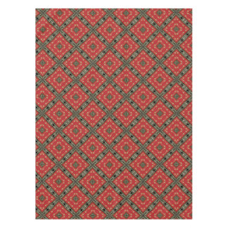 Funky negro dorado + mantel rojo