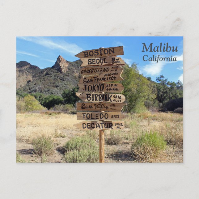 ¡Funky postal Malibu! (Anverso)