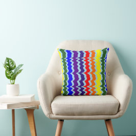 Funky Rainbow Cojín decorativo