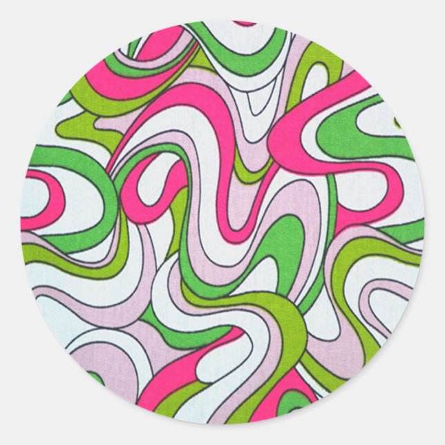 Funky Retro Pegatinas (Anverso)