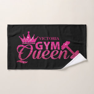 Funky rosa rosa caliente personalizada purpurina G