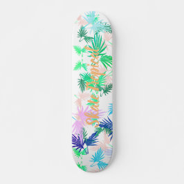 Funky Skate Tropical Palm Leaves Skateboard