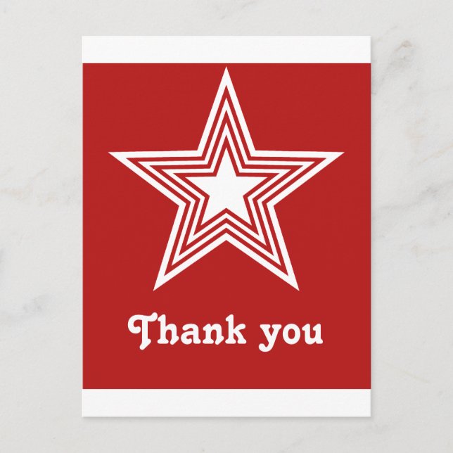Funky Star Sweet 16 Tarjeta de Nota de agradecimie (Anverso)