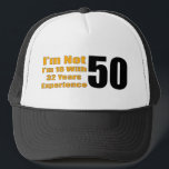 Funny 50.º Gorra de cumpleaños<br><div class="desc">50.º cumpleaños Regalos Mug Navega por nuestros regalos de cumpleaños número 50 como un fantástico regalo de cumpleaños número 50 para un miembro de la familia o amigos. Ofrecemos una gran variedad de regalos de cumpleaños número 50 para satisfacer a cualquier hombre o mujer que reconozca y conmemore el hito...</div>