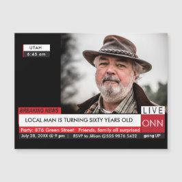 Funny 60 cumpleaños 📺 noticias de TV para hombres