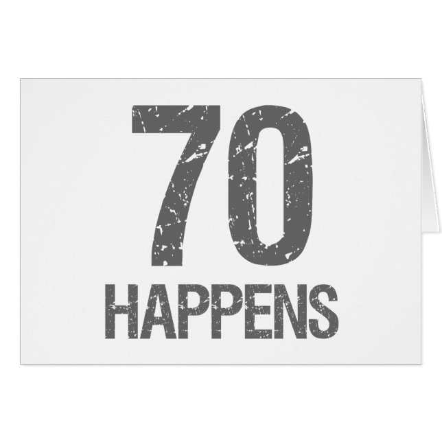 Funny 70 cumpleaños (Anverso (Horizontal))