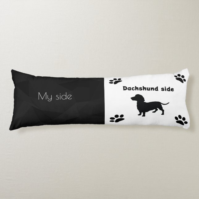 Funny almohada del cuerpo de Dachshund (Anverso)