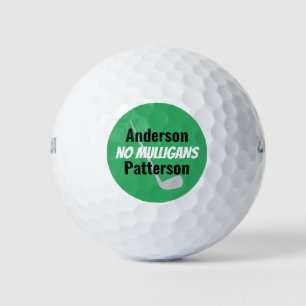 Funny apodo de golf y bolas de golf de nombre real