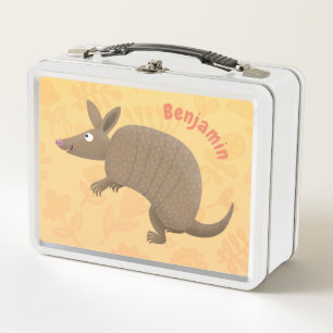 Funny armadillo feliz personalizado ilustracion