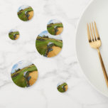 Funny Australian Golf Design, Birthday Confetti<br><div class="desc">En la foto se ve un cocodrilo saltando y atrapando la pelota de golf</div>