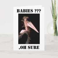 FUNNY BABE LA TARJETA SARCÁSTICA DE LA TORTA HUMOR