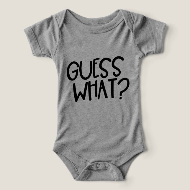 Funny Baby Bodysuit - "¿Adivinan qué? Chicken Butt (Diseño delantero )