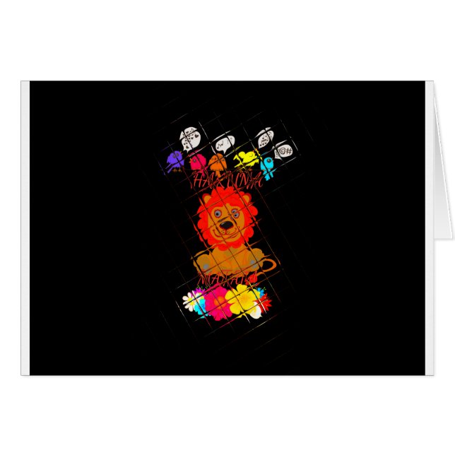 Funny Baby Lion King: Diseño de Arte Hakuna Matata (Anverso (Horizontal))