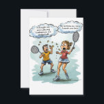 Funny Badminton Birthday Card<br><div class="desc">🏸 Saludos de Cumpleaños Con Nuestra Tarjeta Badminton! 🎉 ¿Quieres ganar una gran victoria con tus deseos de cumpleaños? ¡Nuestra tarjeta de cumpleaños Badminton es una manera divertida y única de hacer algunas sonrisas! Perfecto para el ventilador de bádminton en tu vida. Con un diseño deportivo y lúdico y una...</div>