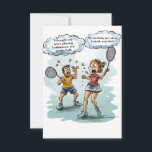 Funny Badminton Birthday Card<br><div class="desc">🏸 Saludos de Cumpleaños Con Nuestra Tarjeta Badminton! 🎉 ¿Quieres ganar una gran victoria con tus deseos de cumpleaños? ¡Nuestra tarjeta de cumpleaños Badminton es una manera divertida y única de hacer algunas sonrisas! Perfecto para el ventilador de bádminton en tu vida. Con un diseño deportivo y lúdico y una...</div>