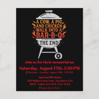 Funny BBQ Flyer