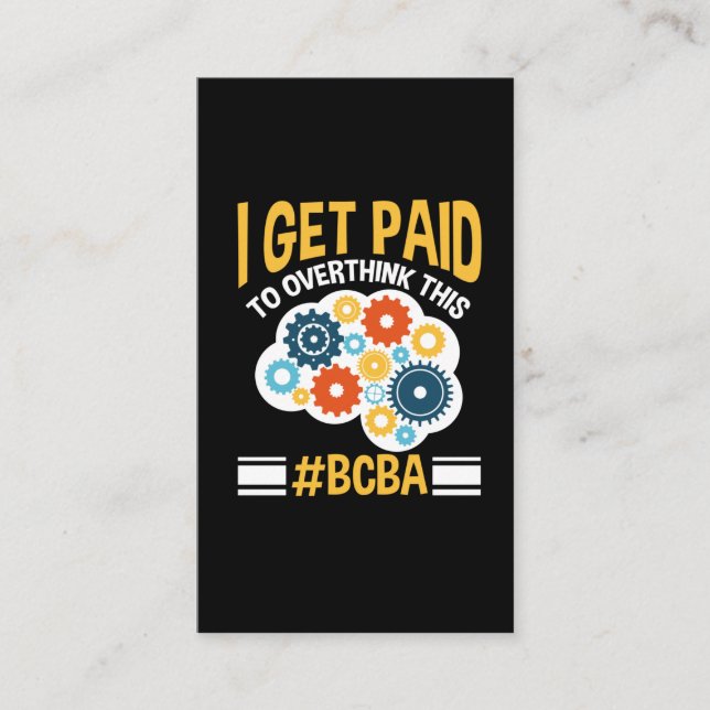 Funny BCBA, Analista de Comportamiento Certificado (Anverso)