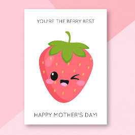 Funny Berry Mejor Tarjeta del Día de la Madre