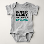 Funny Bicicleta Ciclismo Jersey Bodysuit para el b<br><div class="desc">¡¿Esperas un pequeño forastero a quien le va a encantar andar en bicicleta con papá?! ¡Qué camisa perfecta! Esta camisa de ciclismo está hecha por White Buffalo Outdoor'. Mi misión es promover la forma de vida al aire libre con énfasis en la caza, la pesca y el secuestro. No olvide...</div>