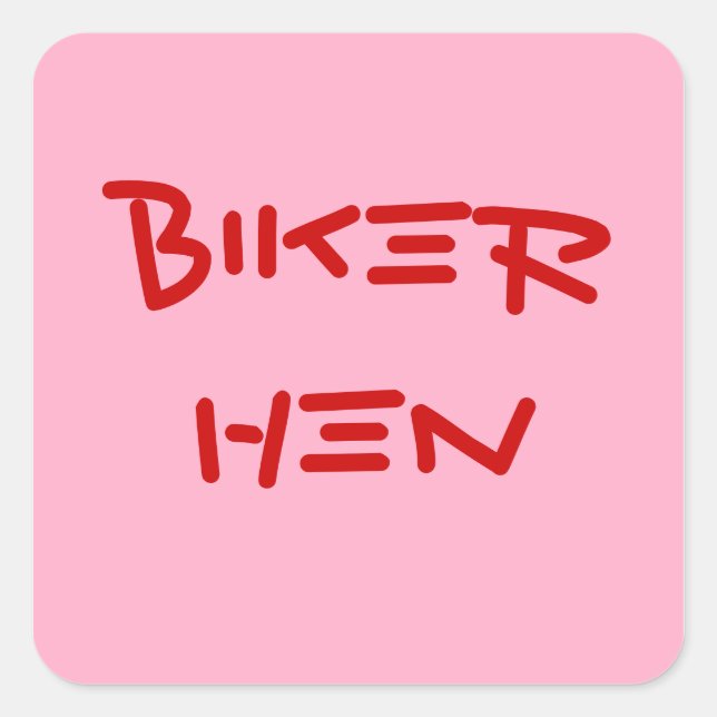 FUNNY BIKER CHICK PEGATINAS (Anverso)