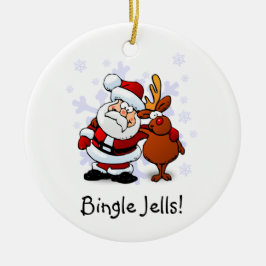 Funny Bingle Jells Navidades Ornamento de vacacion