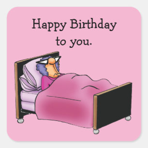 Funny Birthday Humor Pegatinas
